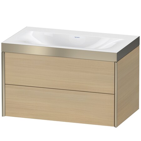 Duravit Xviu C-Bonded Set Wall-Mounted Mediterranean Oak XV4615NB171P
